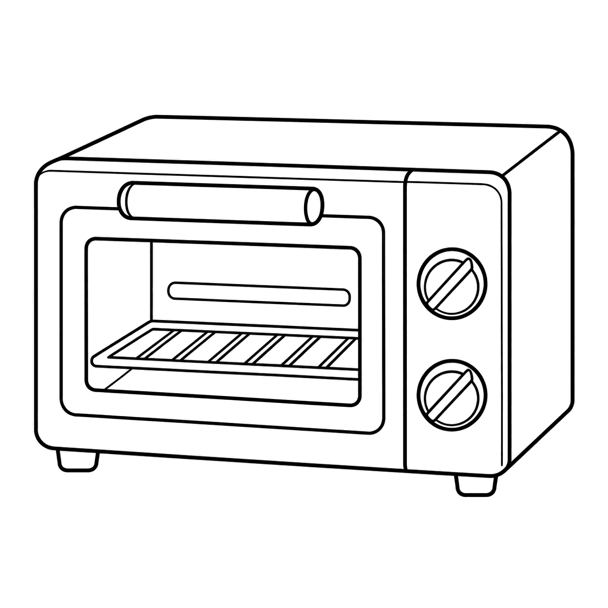 トースターのぬりえ用線画
