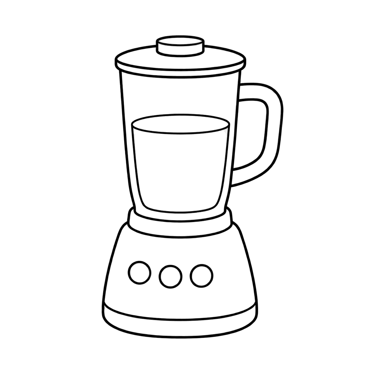 ミキサーのぬりえ用線画