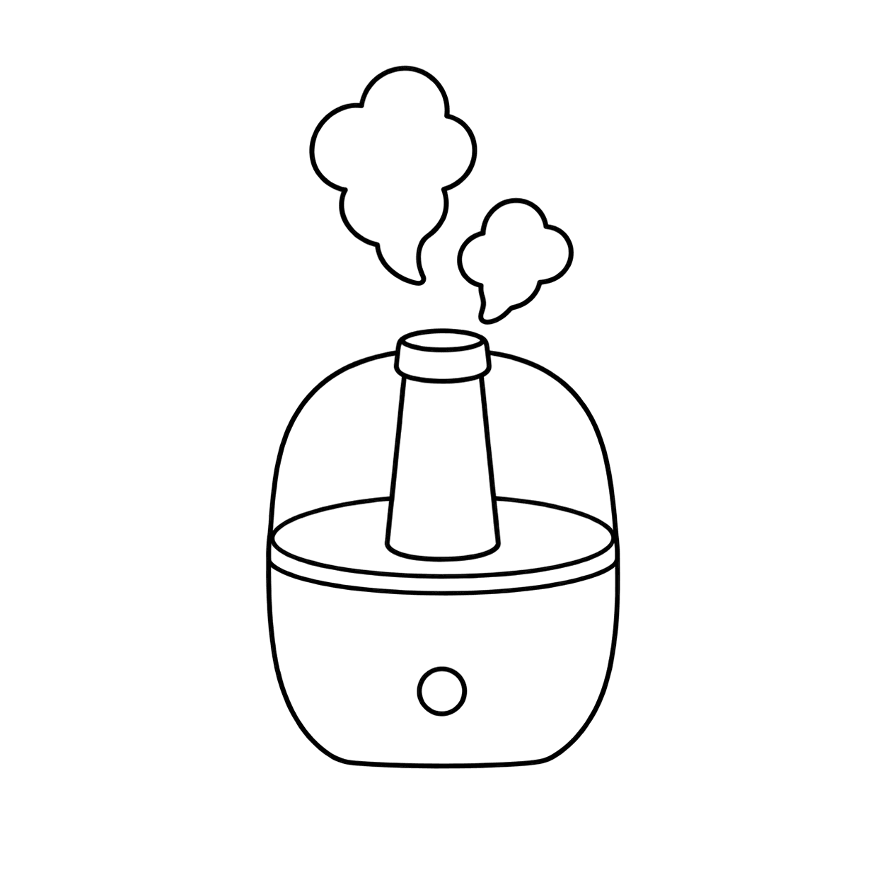 加湿器のぬりえ用線画