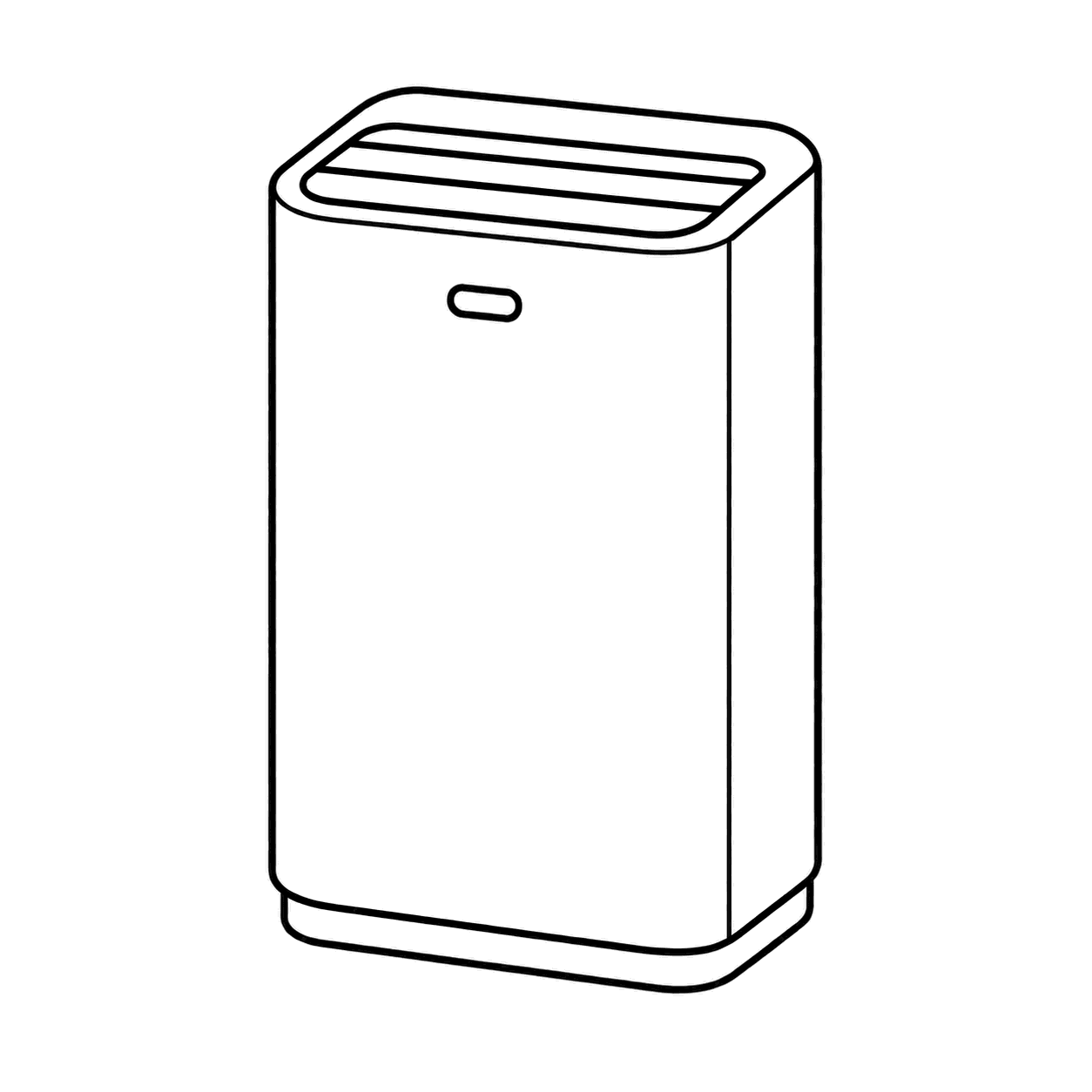 空気清浄機のぬりえ用線画