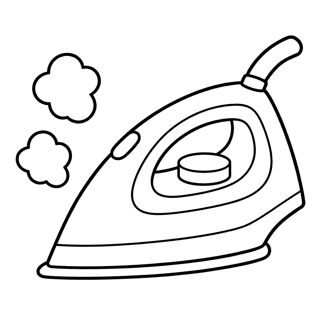 アイロンのぬりえ用線画