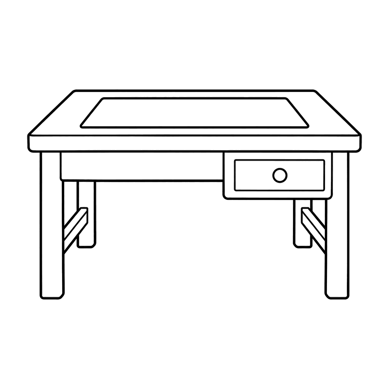 学習机のぬりえ用線画
