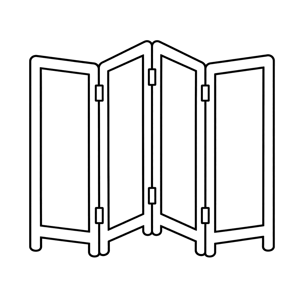 間仕切りのぬりえ用線画
