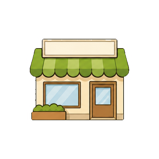 文字やロゴがない店舗アイコン