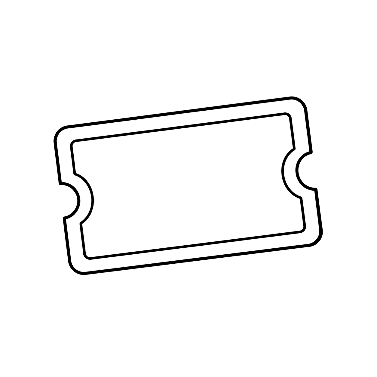 クーポン券のぬりえ用線画