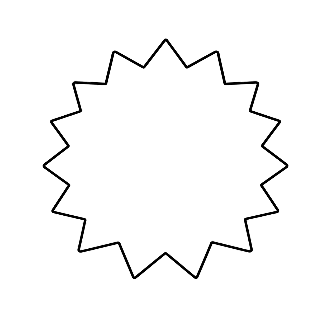 注目タグのぬりえ用線画