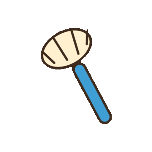 文字やロゴがない食器ブラシアイコン