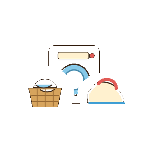 文字やロゴがない洗濯家事セットアイコン