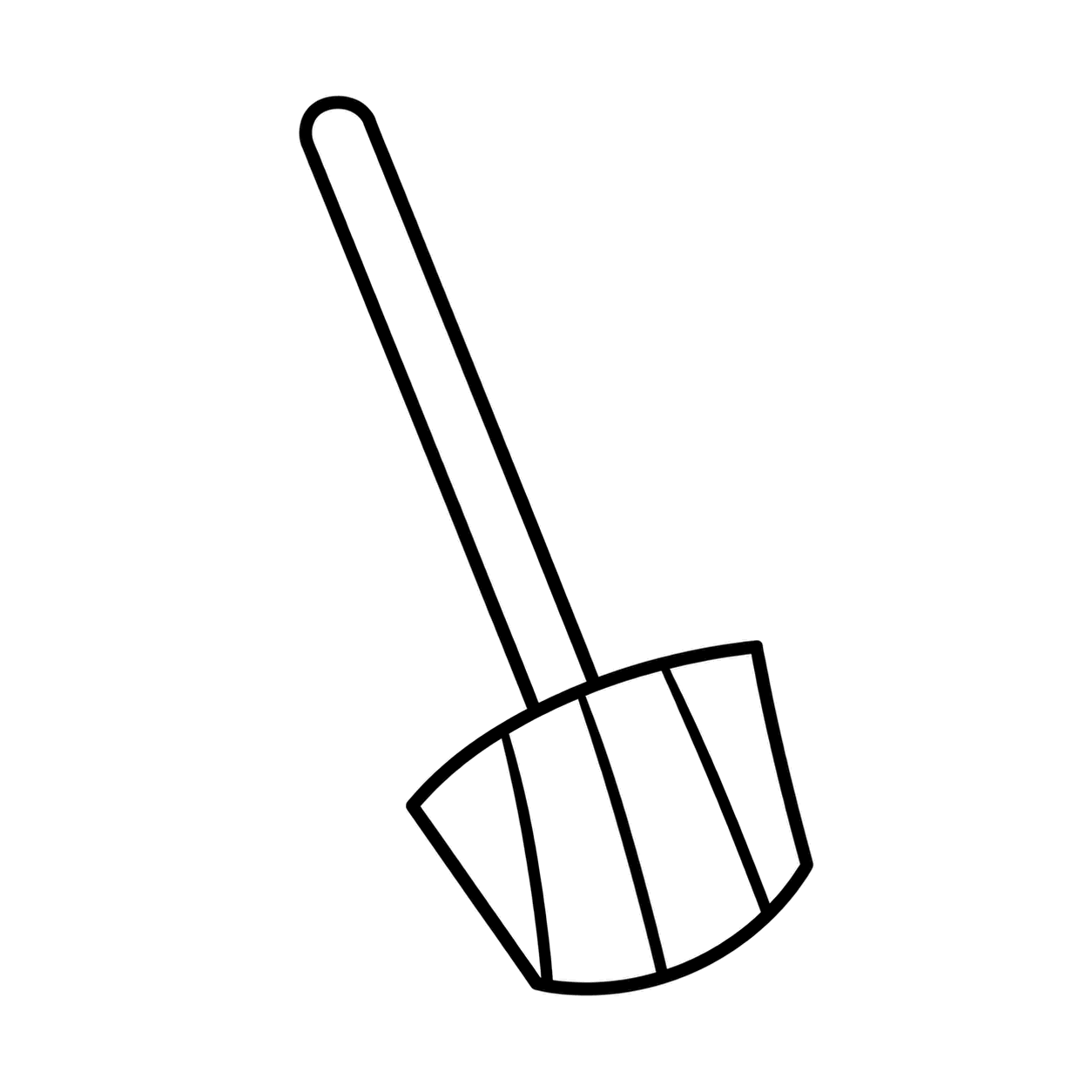 モップのぬりえ用線画