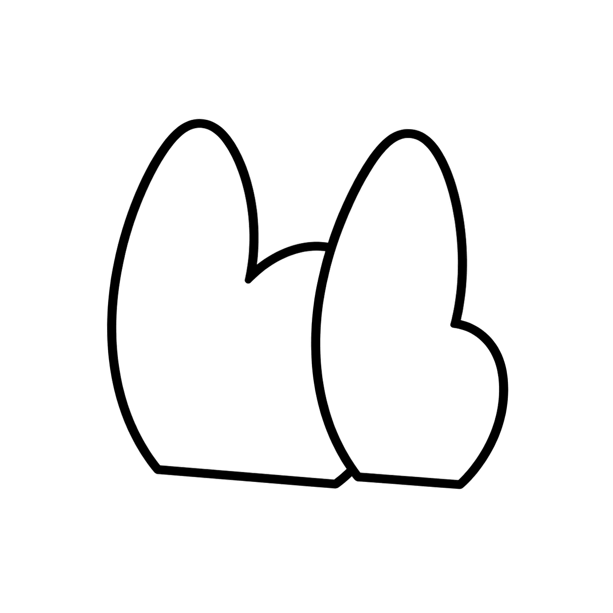 ゴム手袋のぬりえ用線画