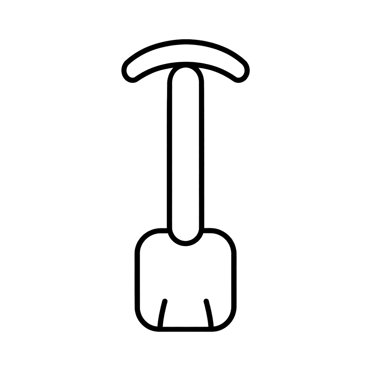 トイレブラシのぬりえ用線画