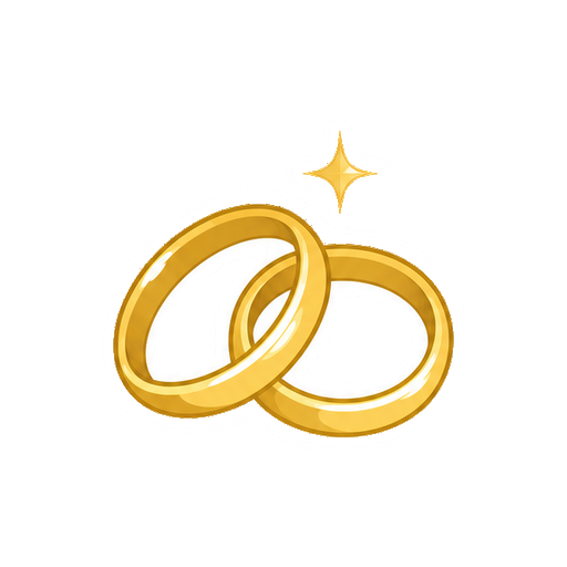 文字やロゴがない結婚指輪アイコン