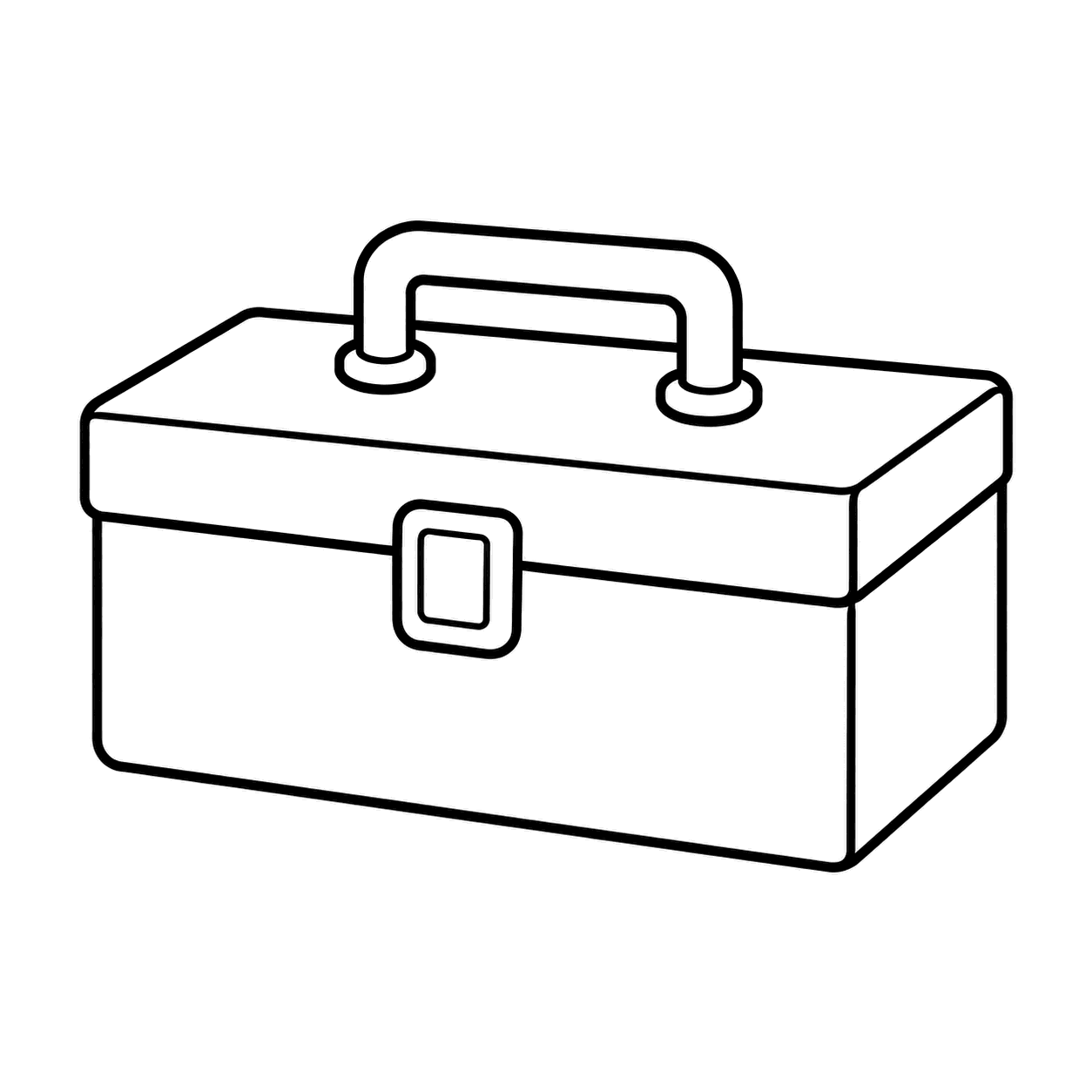 工具箱のぬり絵用線画