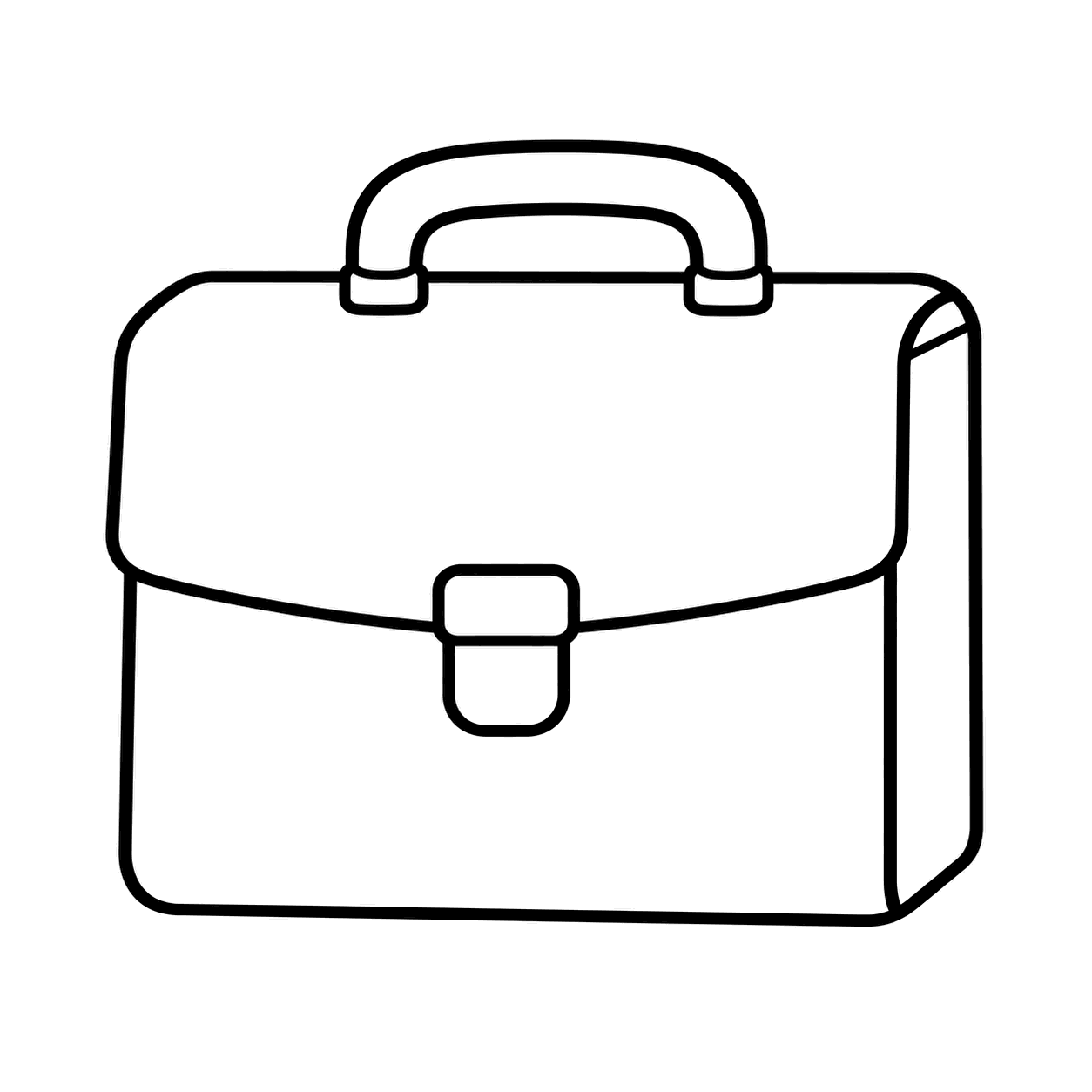 かばんのぬり絵用線画