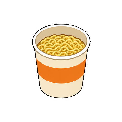 文字やロゴがないカップ麺アイコン