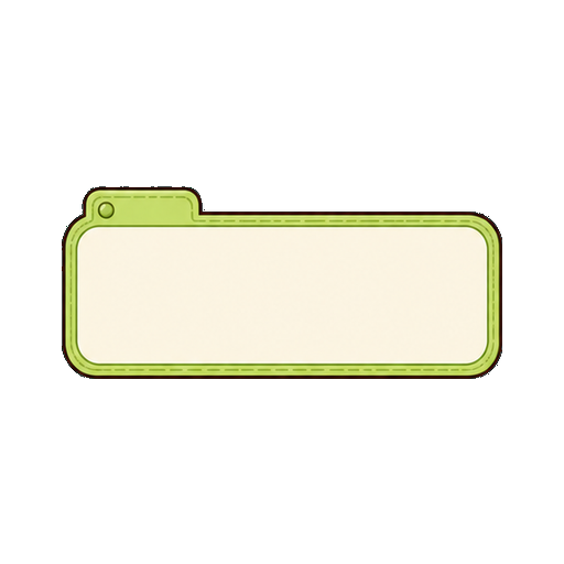 文字がないタブ付きタイトルラベル