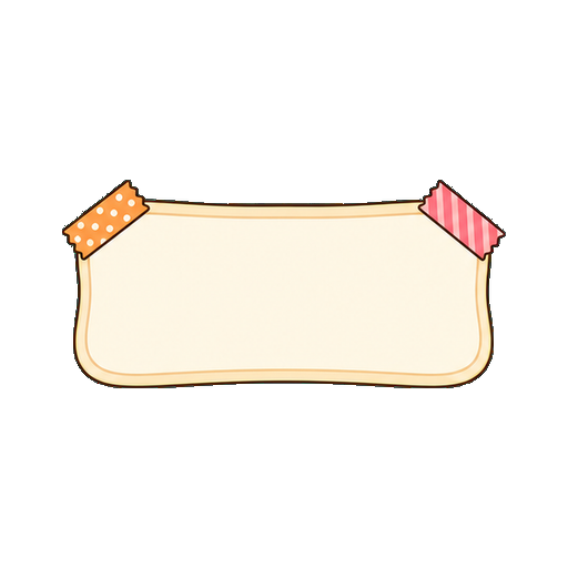文字がないテープ付きタイトル帯