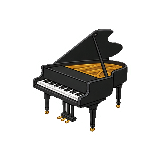 楽器のイラスト24個・ぬりえ20種類セットのカラー見本