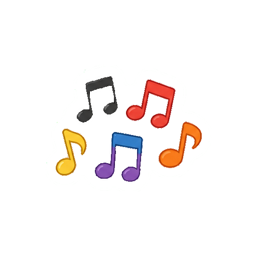 文字や数字がない音符アイコン