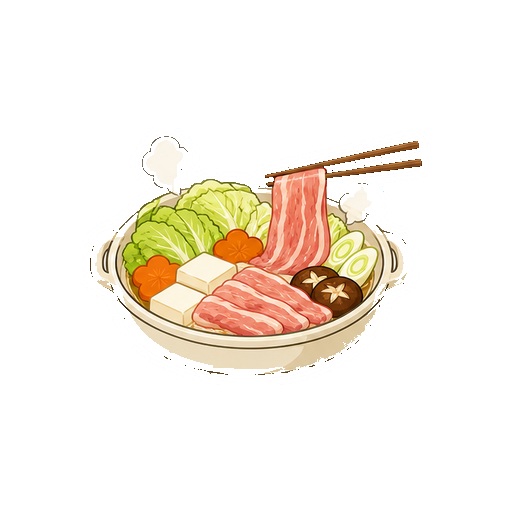 文字がないしゃぶしゃぶ鍋アイコン