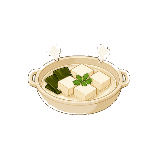 文字がない湯豆腐アイコン