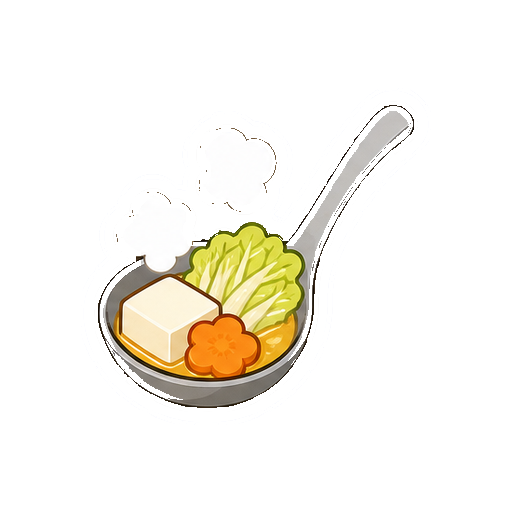 顔や文字がない鍋のおたまアイコン