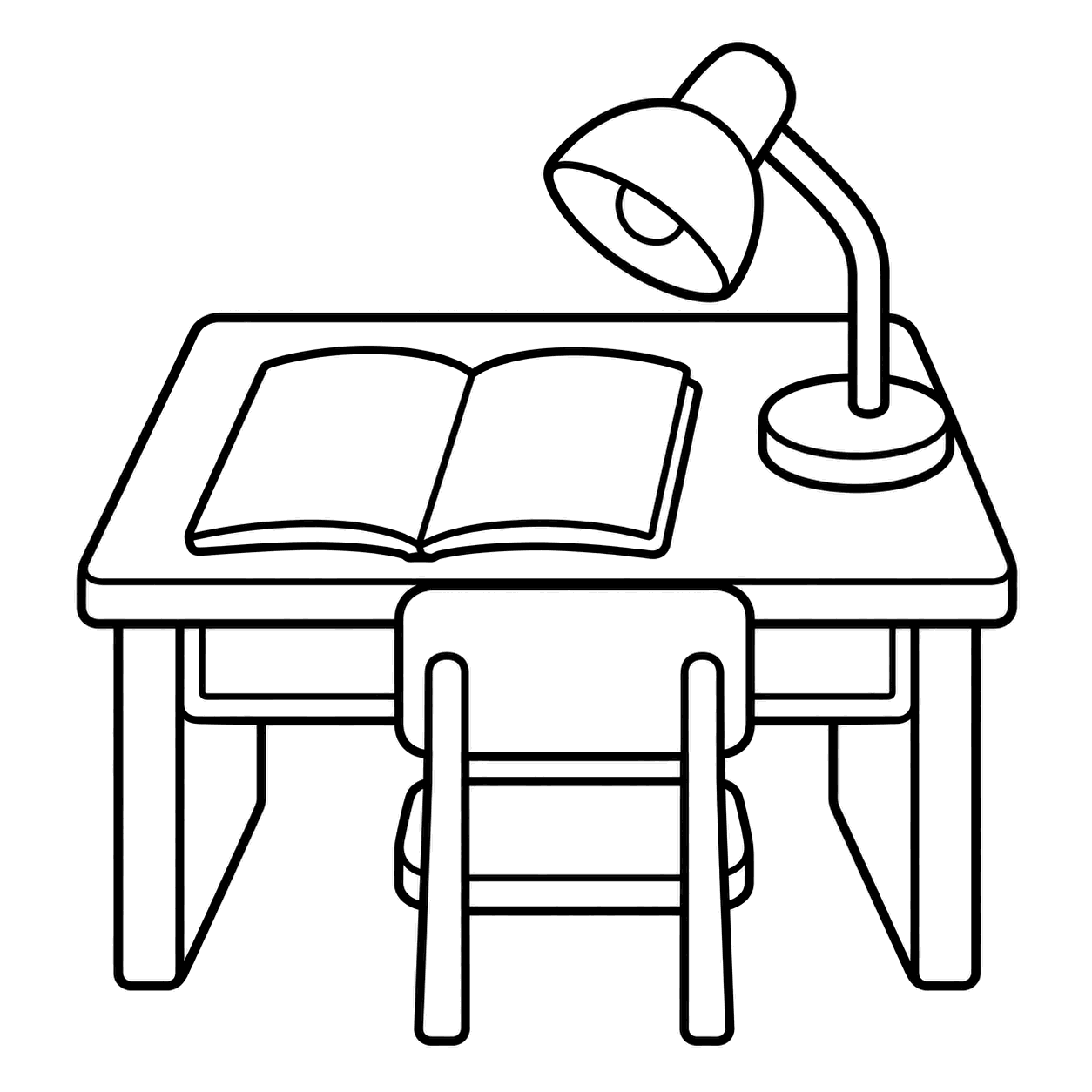 学習机のぬりえ用線画