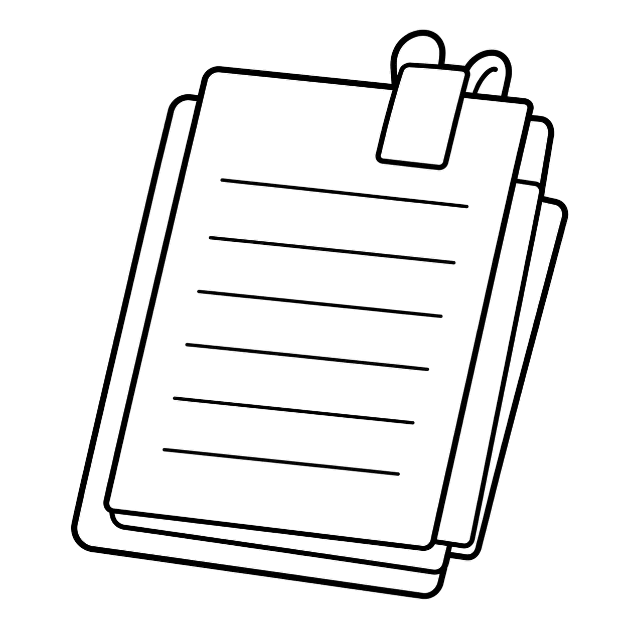 読書感想文のぬり絵用線画