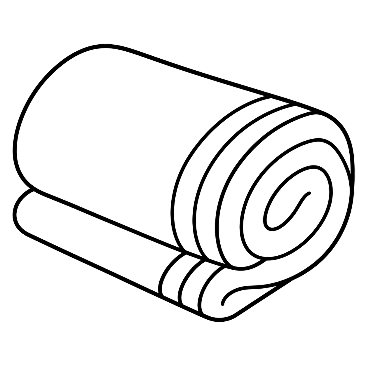 バスタオルのぬりえ用線画
