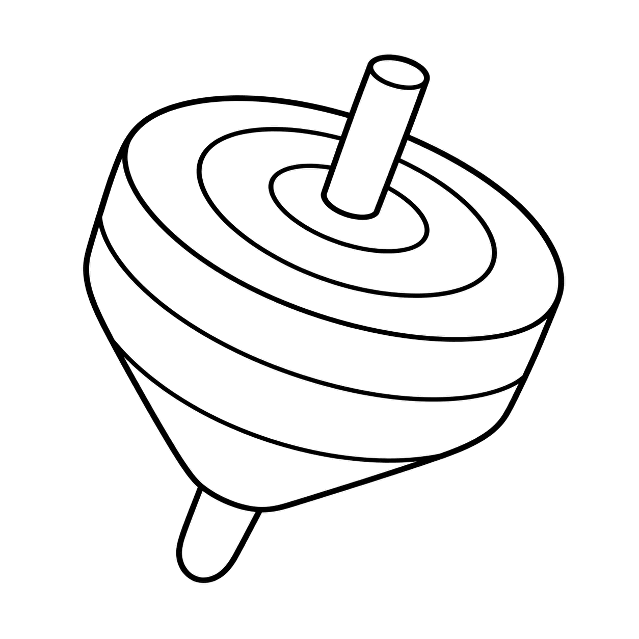 こまのぬりえ用線画