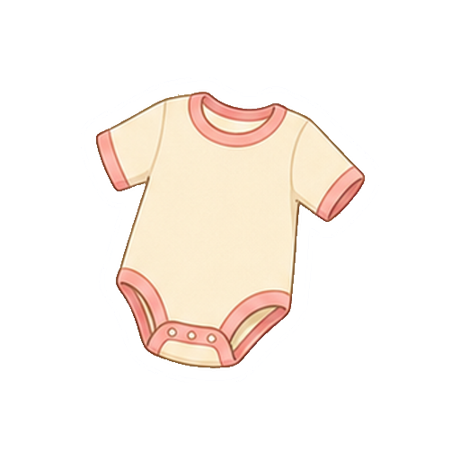 文字やキャラクター柄がないベビー服のアイコン