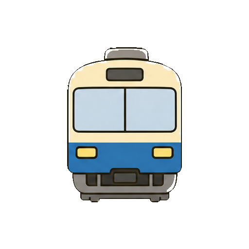 行き先表示や文字がない電車アイコン