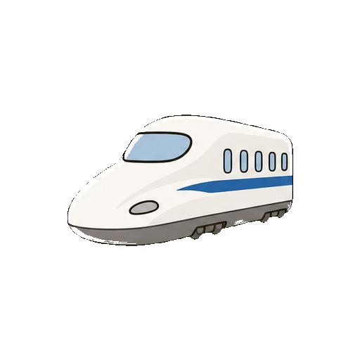 文字やロゴがない新幹線アイコン
