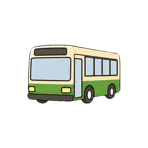 行き先表示や文字がない路線バスアイコン