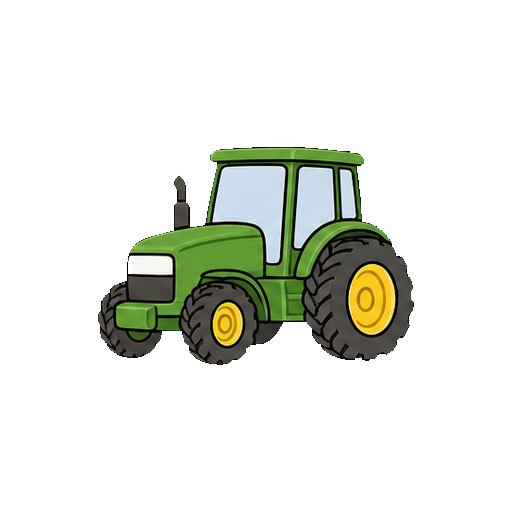 文字やロゴがないトラクターアイコン