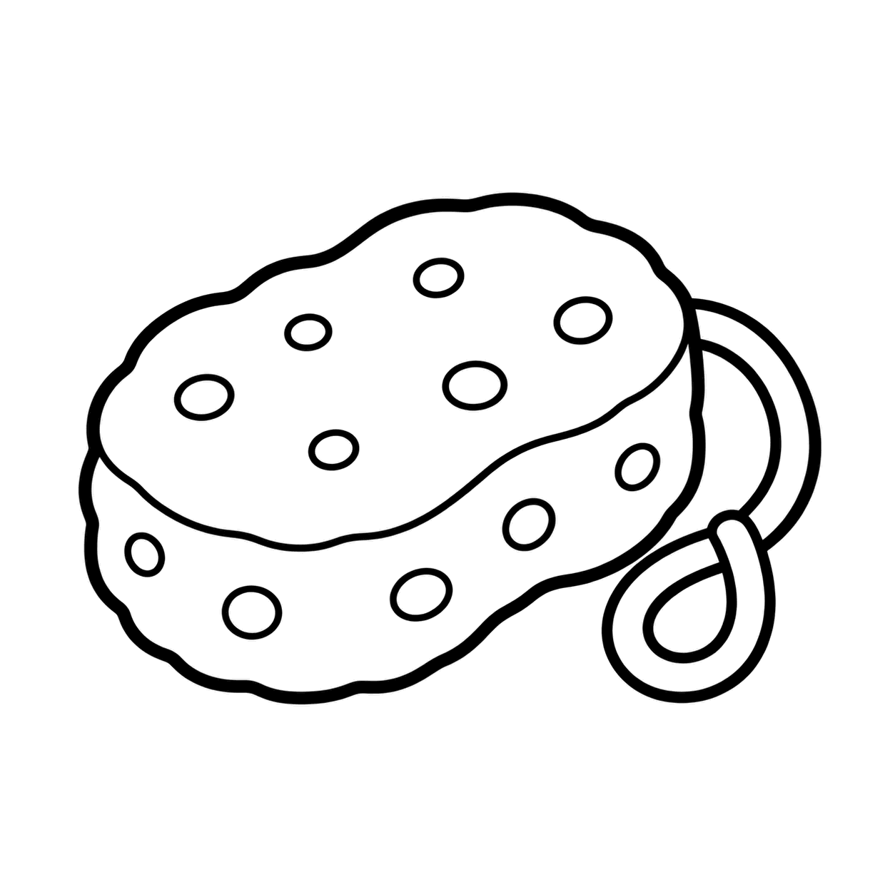 スポンジのぬりえ用線画