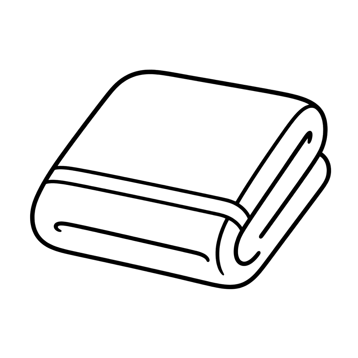 タオルのぬりえ用線画