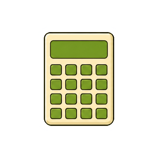 数字や記号がない電卓アイコン
