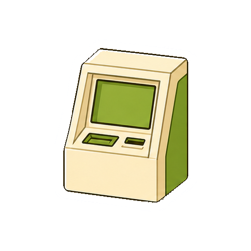 ATM文字や数字がない端末アイコン