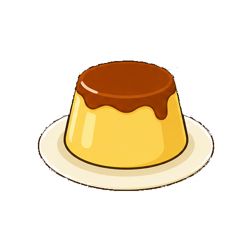 顔や文字がないプリンアイコン