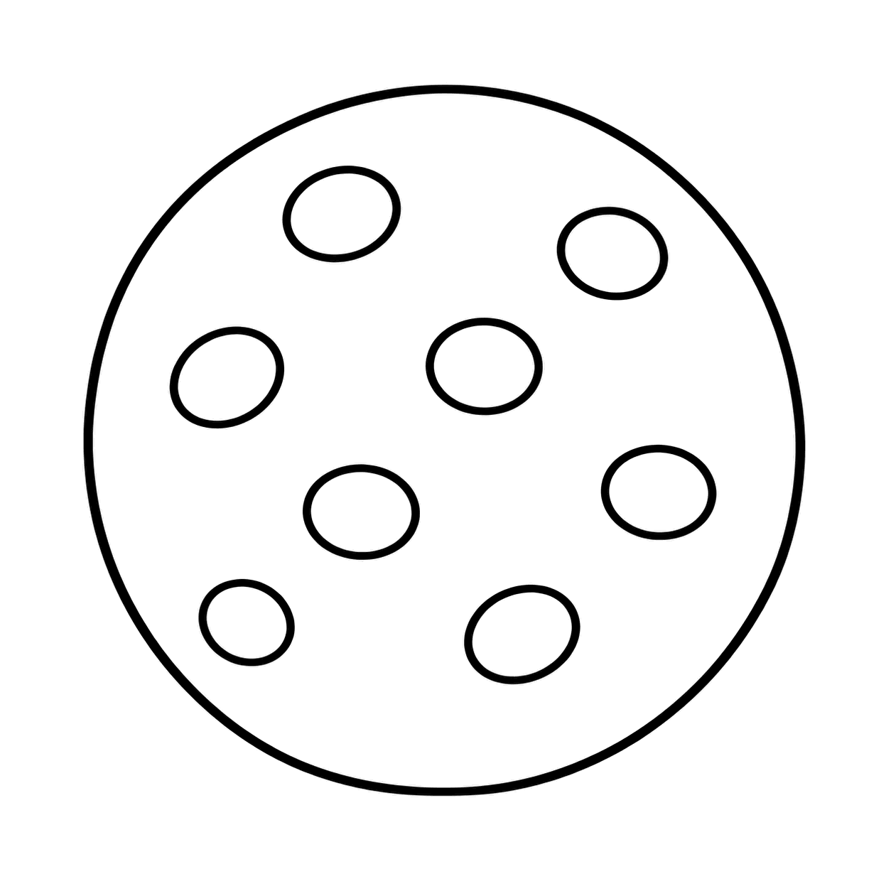 クッキーのぬりえ用線画