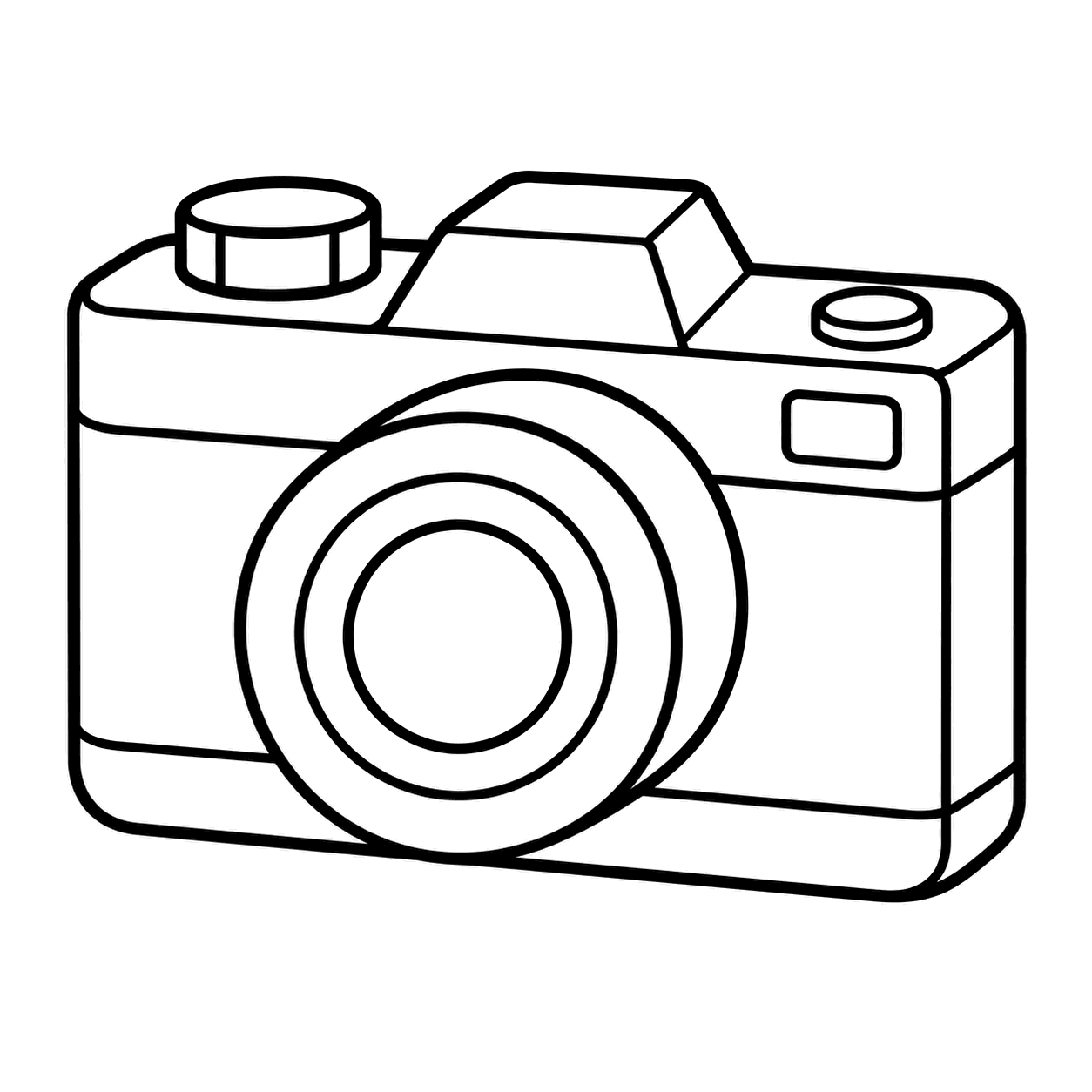 カメラのぬりえ用線画