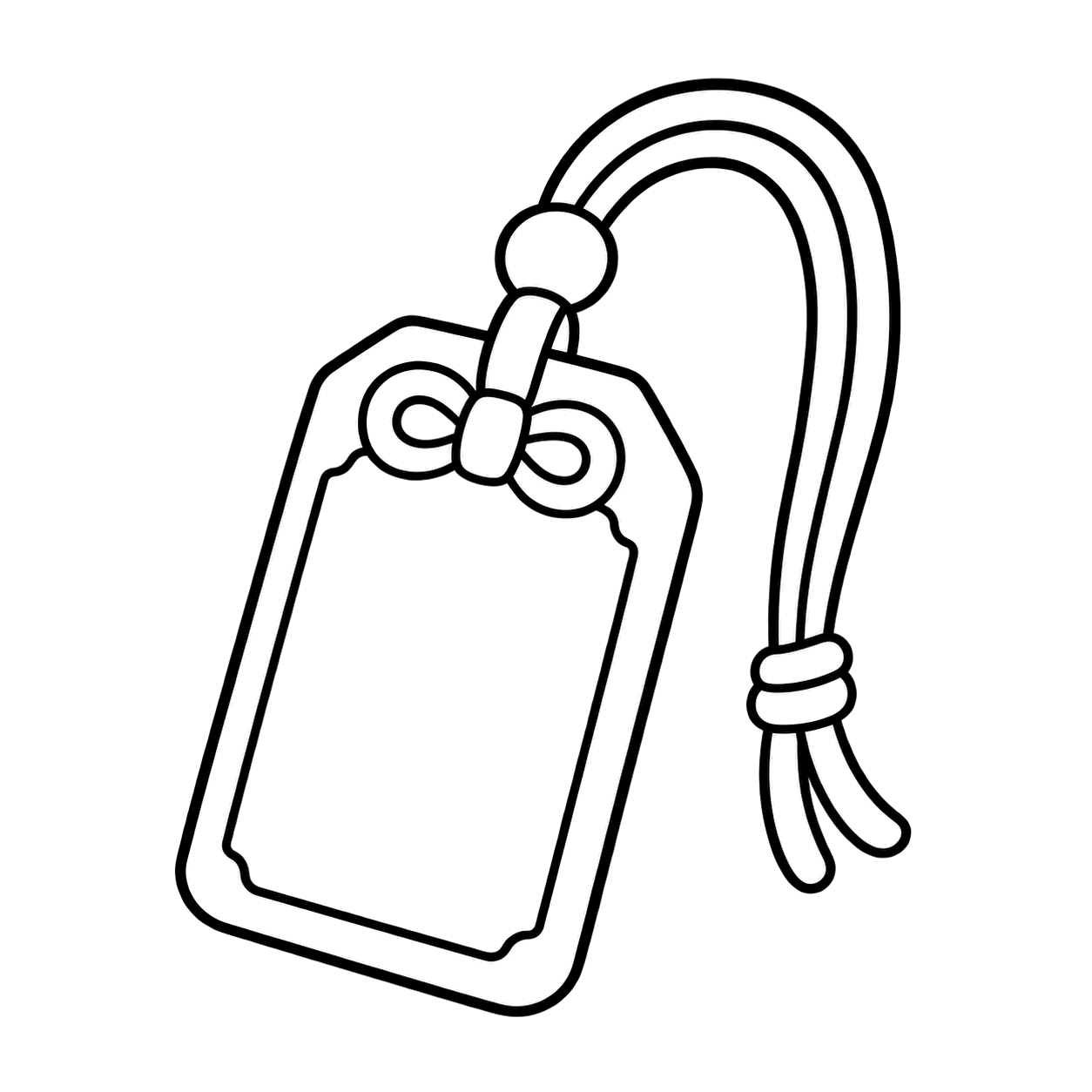 お土産チャームのぬりえ用線画