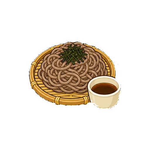 文字や数字がないざるそばアイコン