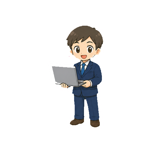 文字や会社ロゴがない会社員の職業アイコン