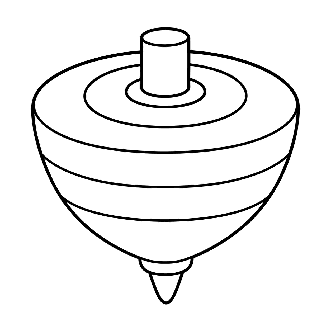 赤金のこまのぬりえ用線画