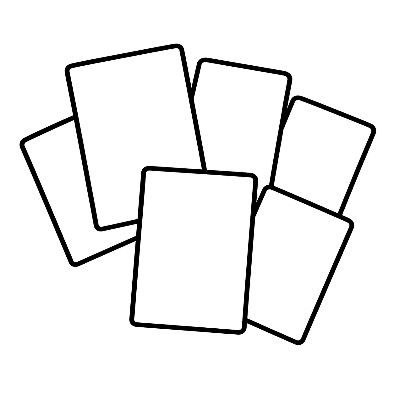 無文字のかるたのぬりえ用線画