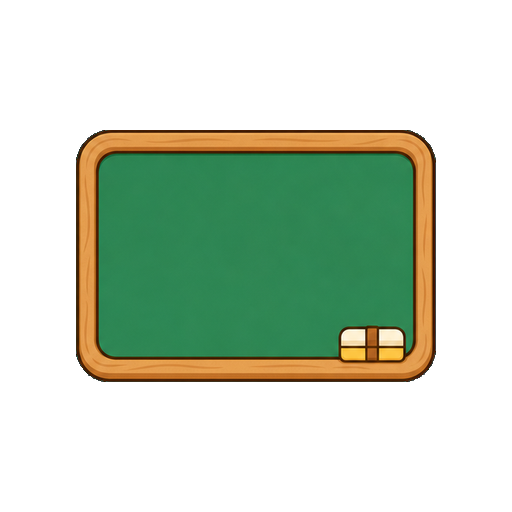 文字や数字がない黒板風のタイトル枠
