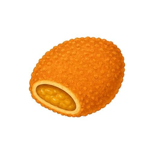 文字や顔がないカレーパンアイコン