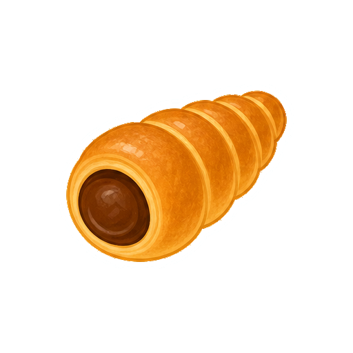 文字や顔がないチョココロネアイコン